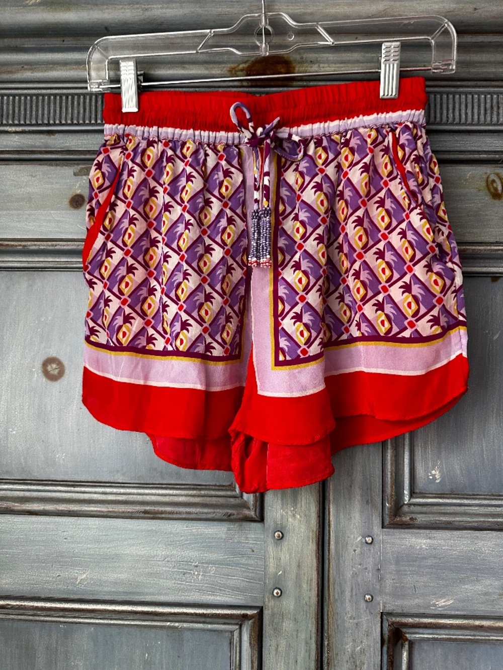 Farm Rio Pineapple Scarf Shorts Size XXS - Picture 6 of 12